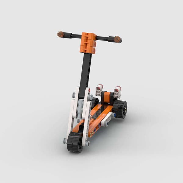 79 st MOC Mini Skala Scooters Byggklossar Barn Pedagogiska Modellfordon