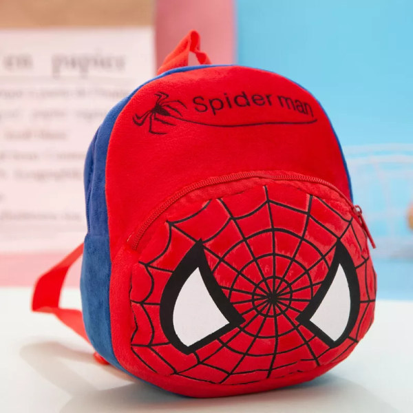 Barn Barn Plysch Mini Ryggsäck Dagis Utomhus Skolväska Väskor Studenter Spiderman