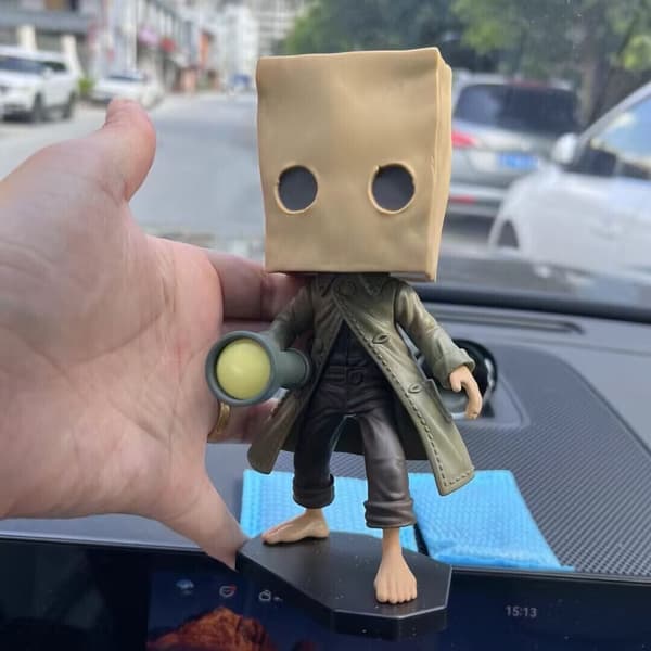 Little Nightmares: Six &amp; Vaktmästaren, Little Nightmares II: Mono Actionfigurer. Mono