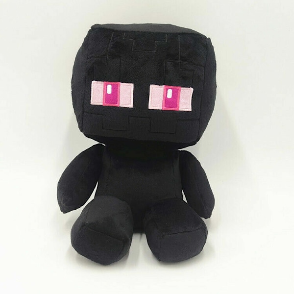 Minecraft MC Djur Kudde Plyschdocka Fylld Spel Mjuk Leksak för Barn Vuxen Gåva 25cm Sitting Enderman