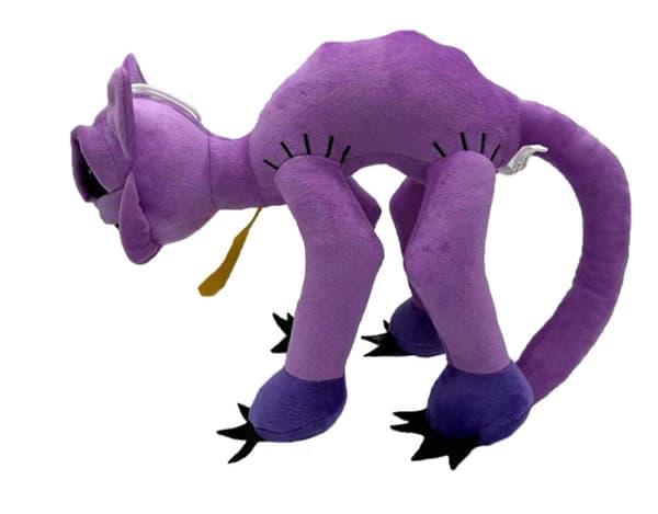 47cm Mutant Lila Katt Plysch Mjukdocka Skräckleende Barnpresent Leksak