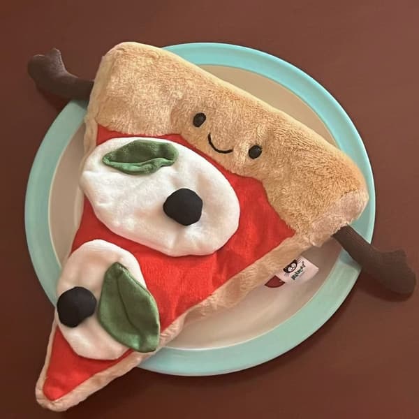 Nyhet JellyCat Amuseables Pizza Slice Mjukisdjur Med Etiketter Intakta plysch