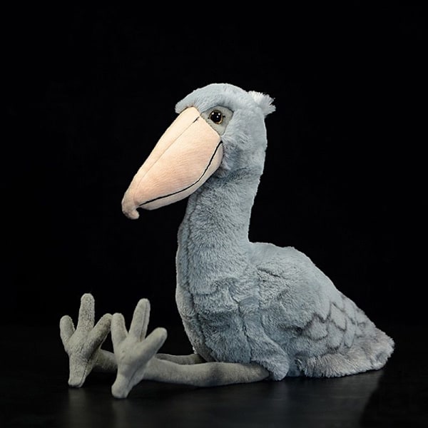 32cm Livslevande Träskonäbb Plyschleksak Valhuvud Stork Docka Födelsedag Julklapp mjuk
