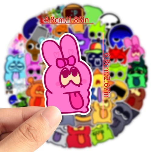 1-5 st Dandy s World Plysch Set Pebble Vee Shelly Astro Plyschleksaker för Barnpresent only stickers