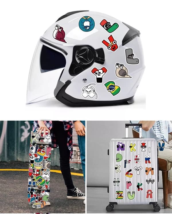 50X Alphabet Lore Stickers pedagogiska barnvänliga Graffiti Scrapbook Förskola