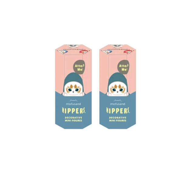 1/2 st Sonny Angel Hippers X Mofusand Figur Blind Box Mini Figur Presentleksaker 2PCS
