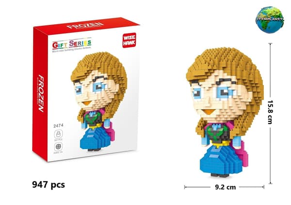 Actionfigurer Nano Mikro Byggklossar Samling Pedagogisk DIY Leksak Gåva Thousand Sunny