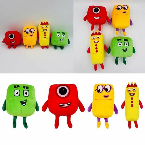 Numberblocks Tecknad Plyschdocka 1-10 Nummer Barn Mjuk Pedagogisk Leksak Gåva Five