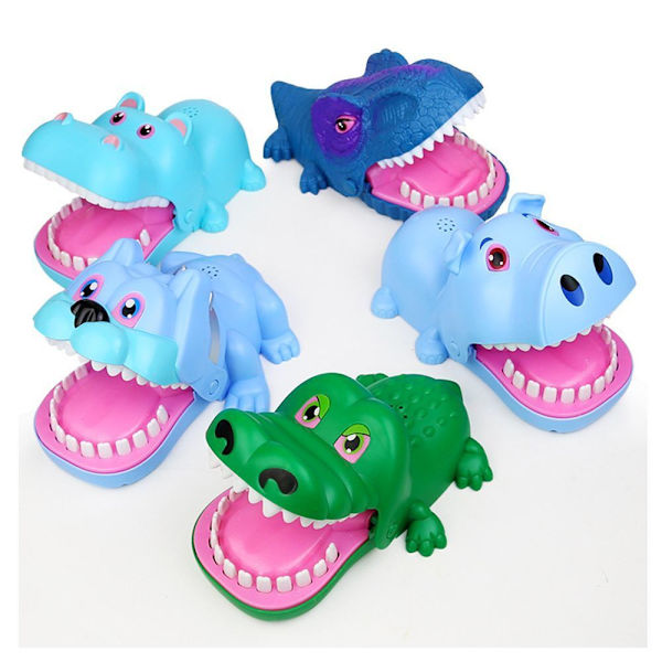 Bitande Hand Alligator Krokodil Läskig Leksak Alligator Nyckelringar Bita Finger Spel 15.5cm Crocodile