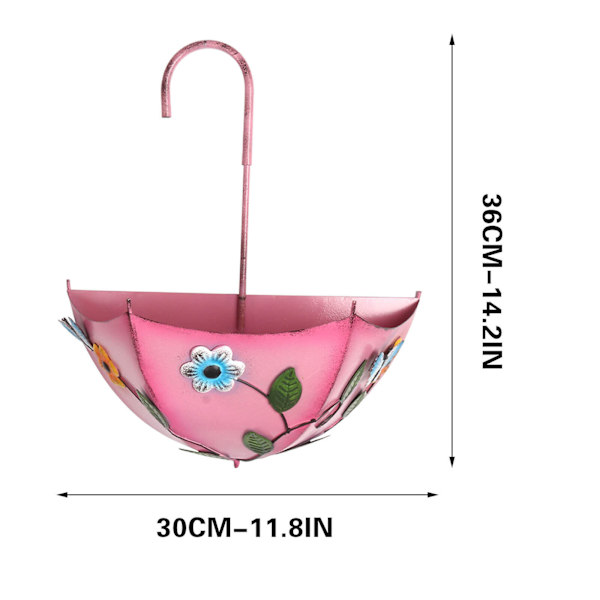 Water Drinker Charmig vindspel Paraply Hummingbird Feeder Wild Bird Feeder B