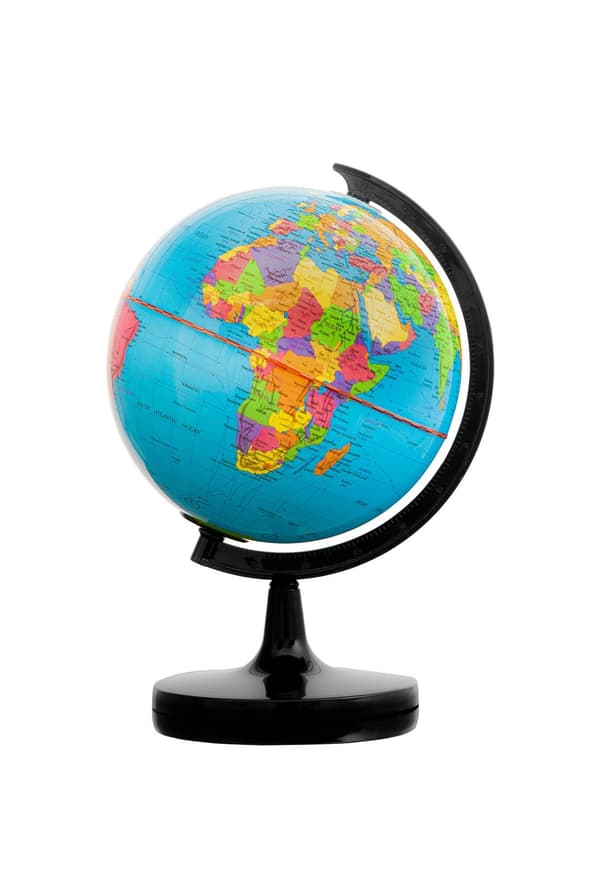 Barn 20 cm Educational Rotating World Globe Desktop med stativ