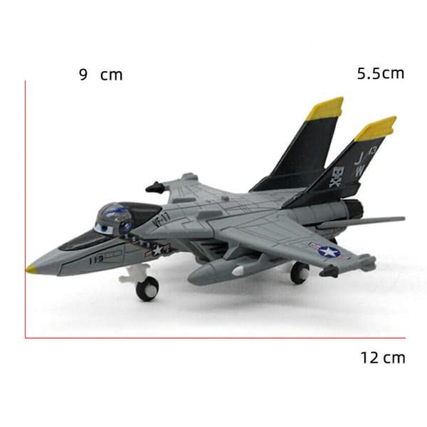 Disney Pixar Bilar Och Plan Lot Blixten 1:55 Diecast Modell Leksaker Gåva Lös Bil Bravo