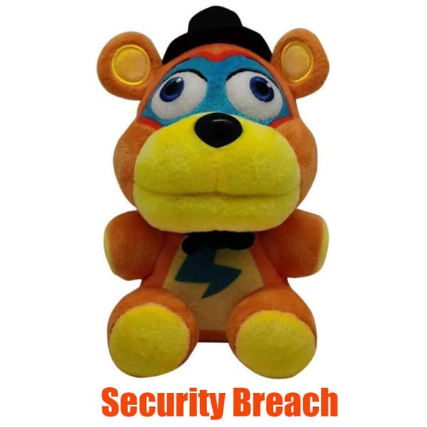SECURITY BREACH Five Nights at Freddy's FNAF Mjuka Leksaker Plyschdocka för Vuxna Barn Scarf Bear