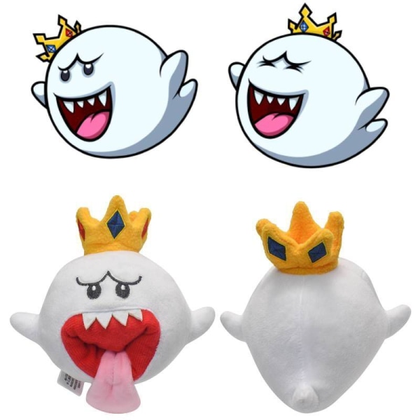 Mjuk Super Mario Bros King Ghost Boo Plyschleksaker fyllda docka Julpresent för barn