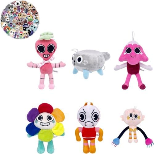 Dandy s World Spel Plysch Tecknad Mjuk Stoppad Kudde Dockor För Barn Leksaker Present-NY 6pack