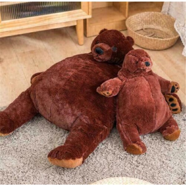 Jätte-simuleringsbjörn DJUNGELSKOG Toy Plysch Teddy Doll Björn Gosedjur leksaker Brown 60cm