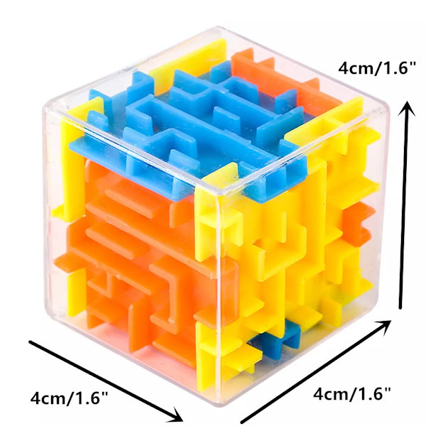 5 st Mini 3D labyrint pussel kubbollsspel Kid pedagogiska leksaker Party Gift Favor