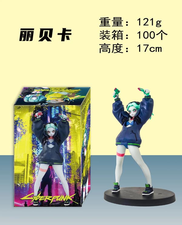 Figur Cyberpunk Edgerunners Anime Rebecca David Martinez Lucy Modell Leksak Samlarobjekt A with box