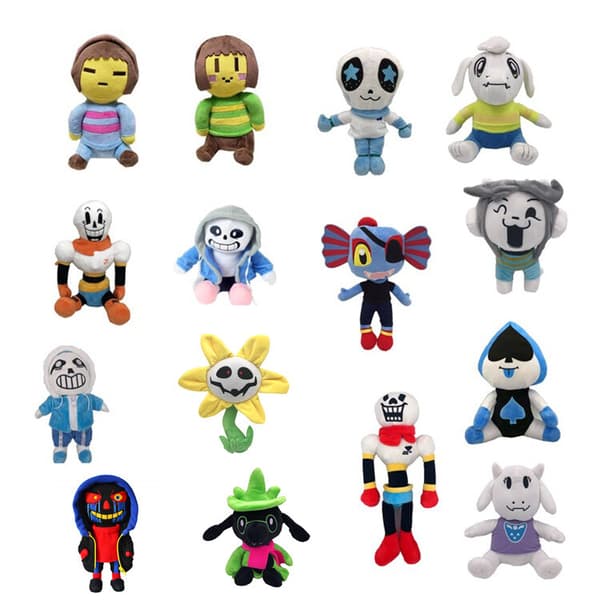 Undertale Barn Plyschleksak Anime Spel Sans Asriel Toriel Mjuka Gosedjur Jul Chara 23CM