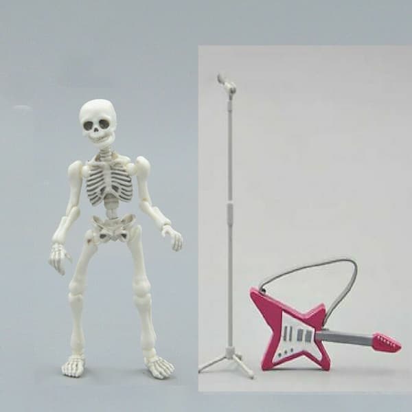 Skull Toy Pose Skelett Människokroppen Flexibel modell Docka Heminredning samla presenter