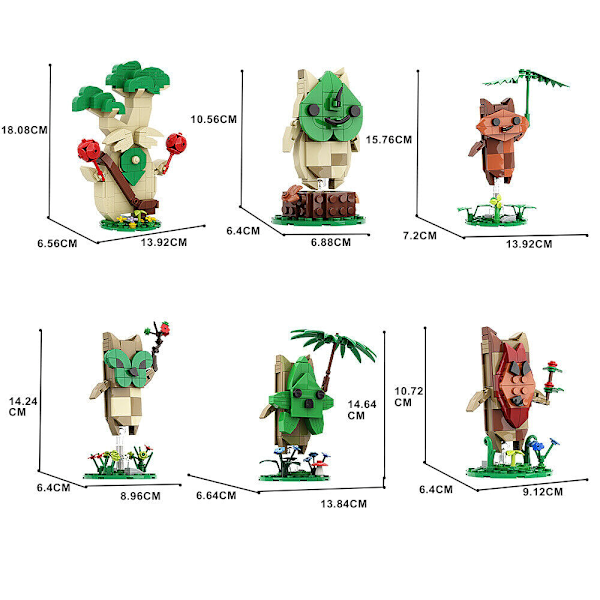 MOC Legend of Zelda Koroks Karaktär Byggklossar Spelfans Samlarobjekt Gåvor 115PCS