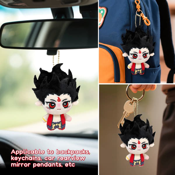 NEZHA AOBIN Plysch Anime Spel Docka Populär Karaktär Tecknade Dockor Hänge Mjuk Present 20cm AoBin