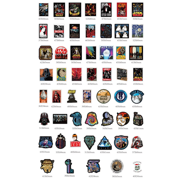 100 st Star Wars Jedi Mandalorian Yoda R2D2 Famous Quoutes Stickers Hydro Flask