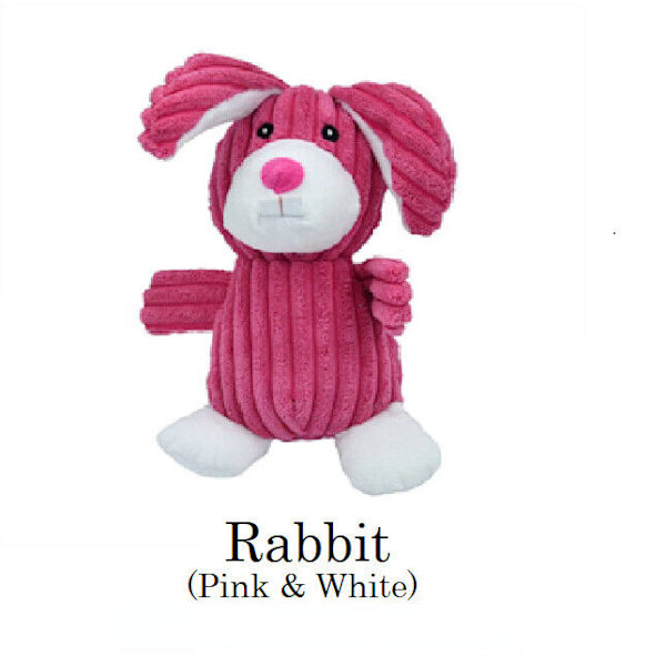 Hundleksak Tuggdjur Pipande Plysch Valp Mjuka Leksaker Tålig Stresslindring Husdjursleksaker Rabbit (pink&white)