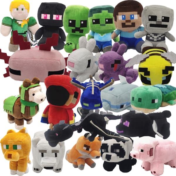 MINECRAFT Creeper Enderman Fyllning Plyschleksaker Julklappar My World Mjukdocka 18cm Style 4