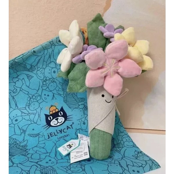 Amuseable Blombukett Gosedjur Barnpresent för Flickvän Plysch 30CM UK