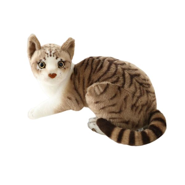Söt katt plysch leksak figurer Kitty gosedjur för sovrum flickvän barn 40cm Cat Gray
