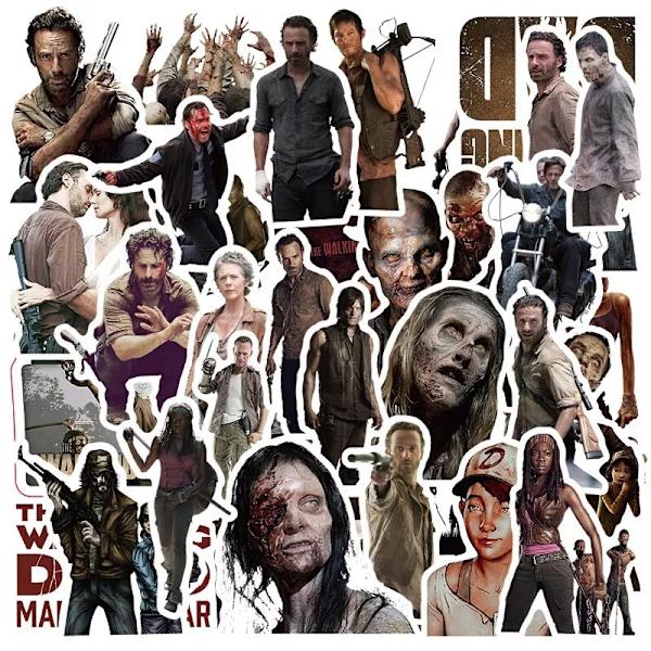 50X The Walking Dead TV Zombie Negan Rick Stickers Suvival Apocalypse Show Game