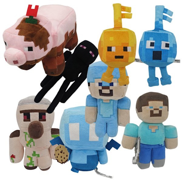 Mincraft Mjuk Leksak Gosedjur Docka Plysch Present Barn Pojke Födelsedag MC Spel Docka 30CM Mutant Enderman