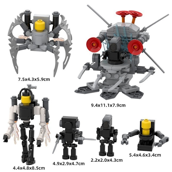 Mini Kameraman Modell Byggklossar Set för Skibidi Toalett MOC Klossar Leksaker Kit Unparalleled God of War Combination