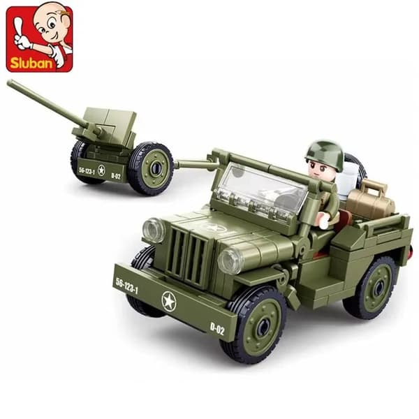 WW2 Normandie Landstigning 143 Delar Militärfordon Byggklossar Set för Barn