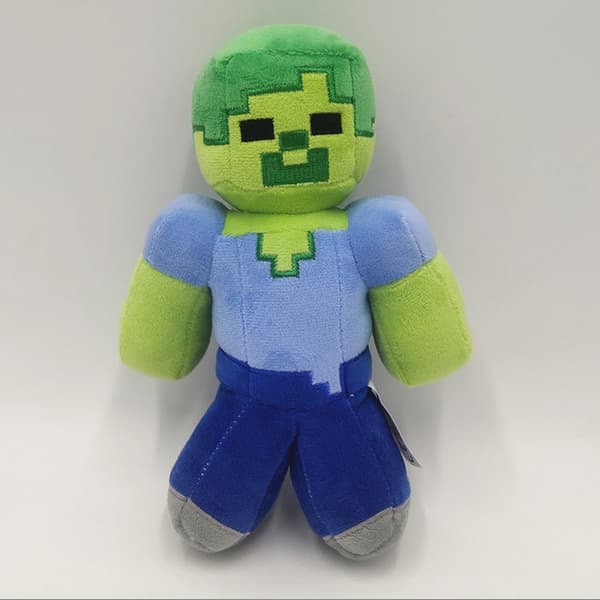 Tecknad Minecraft 20cm Grön Zombie Plyschleksak Mjuk Fylld Docka Barnpresent