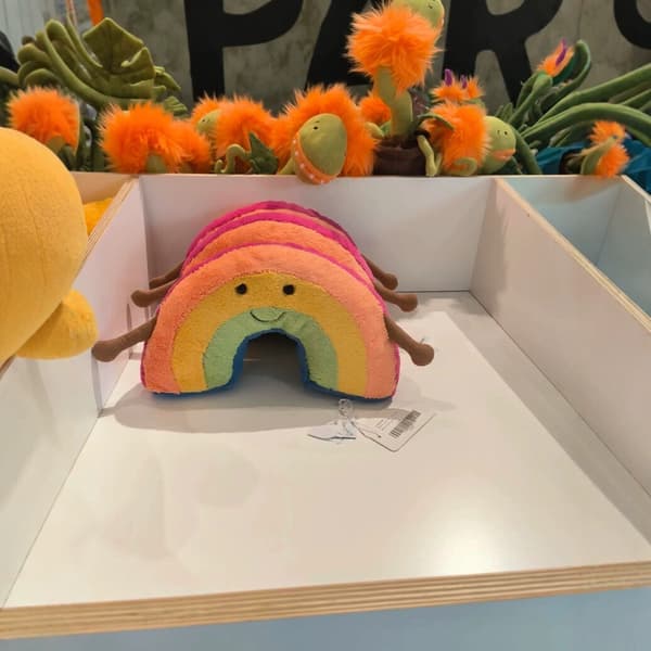 Jellycat Amuseable Mjuk Regnbåge Plysch BNWT Funky Design Barn Födelsedagspresent leksak
