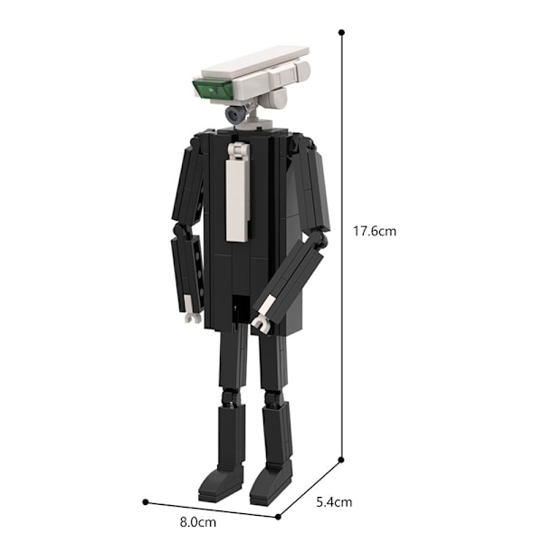 Skibidi Toalett Byggklossar Leksaker Titan man Kameraman Talman Klossar Leksaker Small monitor 117pcs
