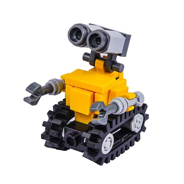 MOC Mini WALL-E Robot Byggklossar Walle Film Actionfigurer Leksaker för Barn WALL-E-Spaceman