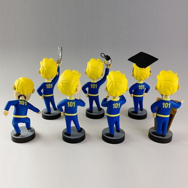 Vault Fallout 4 Boy Bobblehead Gaming Anime Figurer Toys Series Model Collection 4# UNARMED