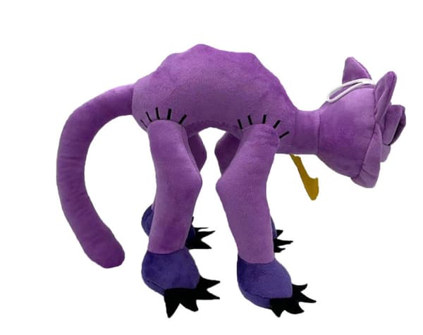 47cm Mutant Lila Katt Plysch Mjukdocka Skräckleende Barnpresent Leksak