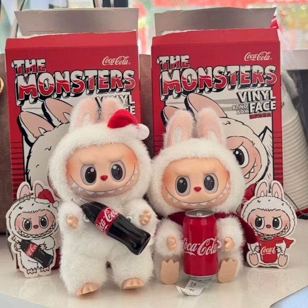 Labubu The Monsters POPMART Coca-Cola Plyschleksak (1 Blind Box) Figur Barnpresent