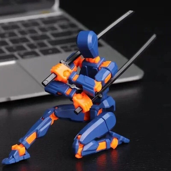 Multi-ledad Rörlig Formskiftande Robot 2.0 3D-Printad Mannekäng Docka Action Purple