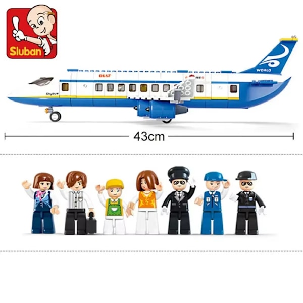 Kreativ Stad Airbus Lastflygplan Byggklossar Ambulansflygplan 335Pcs