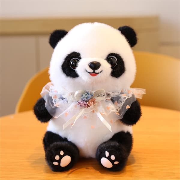 Panda Dockor Mjuka Gosedjur Plyschleksaker Alla Hjärtans Dag Dekor Gåvor Vermilion