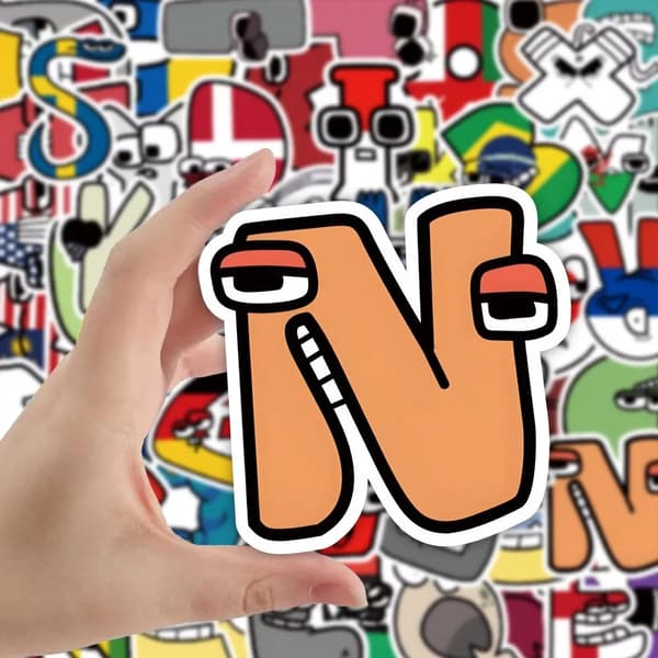 50X Alphabet Lore Stickers pedagogiska barnvänliga Graffiti Scrapbook Förskola