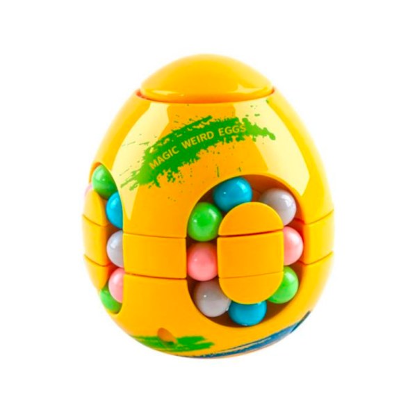 Magic Weird Egg Ball Circle Spinner Fidget Pussel Speed ​​Cube Stress relief leksaker Yellow Magic Egg
