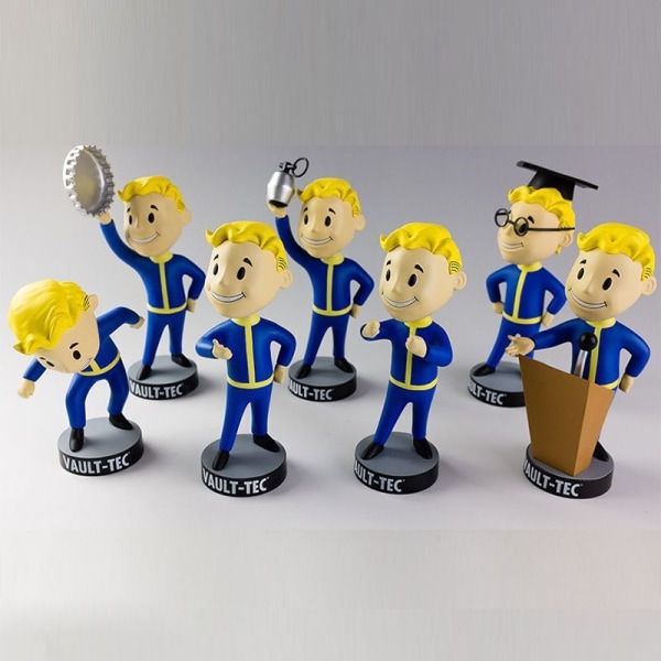 Vault Fallout 4 Boy Bobblehead Gaming Anime Figurer Toys Series Model Collection 4# UNARMED