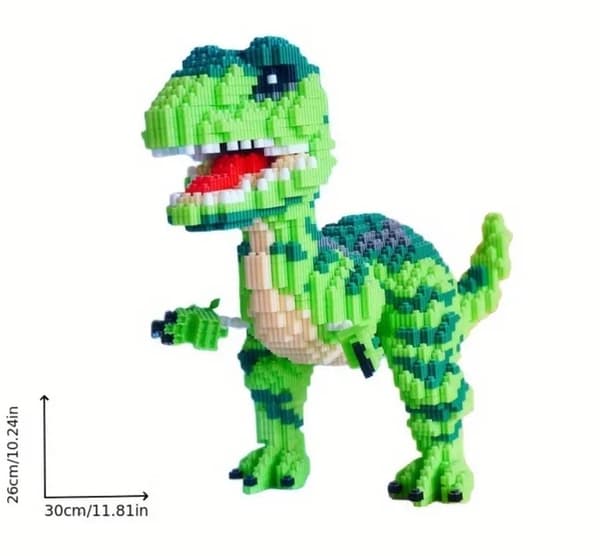 4500 st Stort TRex Dinosaurie Avancerat Jurassic Byggklossar Set För Vuxna