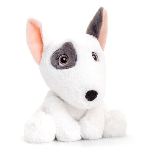 Keeleco Adoptable World Plyschleksaker 100 % återvunnet material Miljövänliga krambara BULL TERRIER